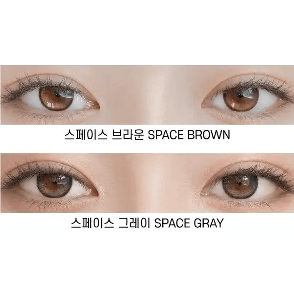 LensRang Planet 1Day Space Brown (5p) — contact lens appearance comparison