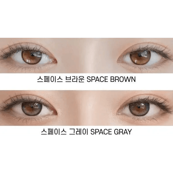 LensRang Planet Space Gray — contact lens appearance comparison