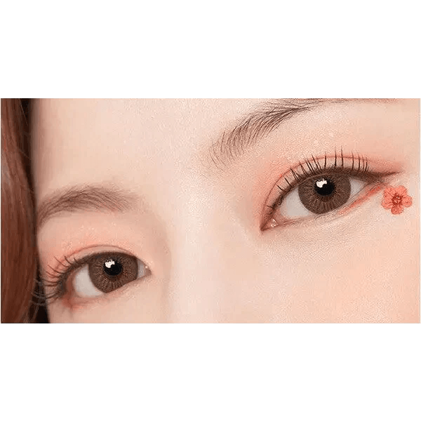 Olens Plie Brown colored contact lens, 13.1mm graphic diameter, Monthly wear