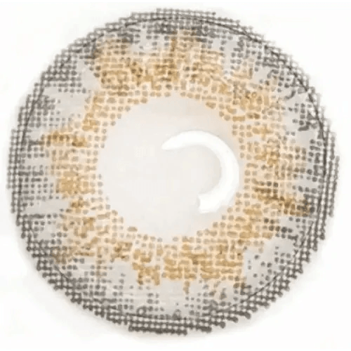 LensVery Poing Gray colored contact lens, 13.4mm graphic diameter, 3-6 Months wear