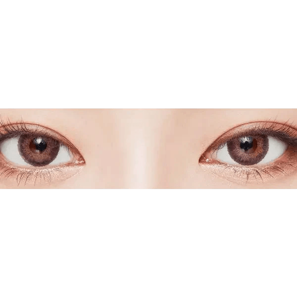 LensVery Poing Violet — both eyes wearing the contact lenses