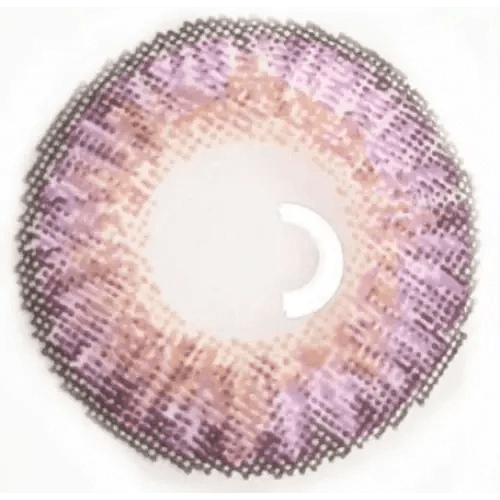 LensVery Poing Violet colored contact lens, 13.4mm graphic diameter, 3-6 Months wear