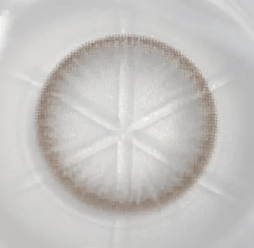 Olens Polla Gray — close-up of the contact lens design