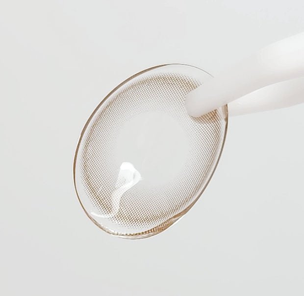 Olens Pure Teen Brown colored contact lens, 12.8mm graphic diameter, Monthly wear
