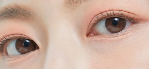 Olens Pure Teen Brown colored contact lens, 12.8mm graphic diameter, Monthly wear