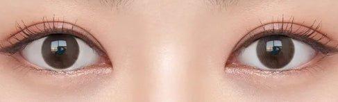 Olens Pure Teen Choco colored contact lens, 12.8mm graphic diameter, Monthly wear