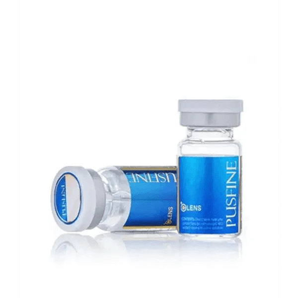 Olens Pusfine Clear colored contact lens, 14.2mm graphic diameter, 3-6 Months wear