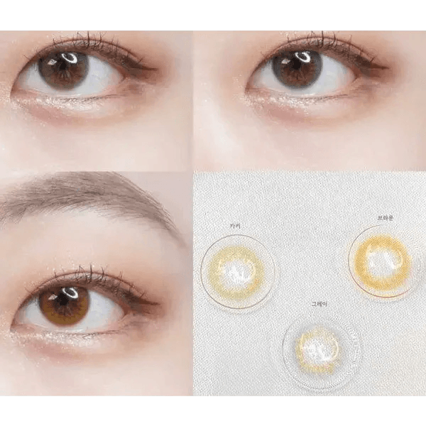 LensRang Real Khaki Green — contact lens appearance comparison