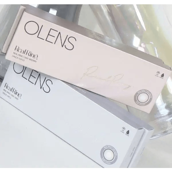 Olens Real Ring 1Day Gray (20p) — contact lens packaging
