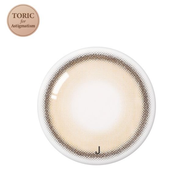 Olens Real Ring Brown Toric (For astigmatism) colored contact lens, 12.5mm graphic diameter, Monthly wear