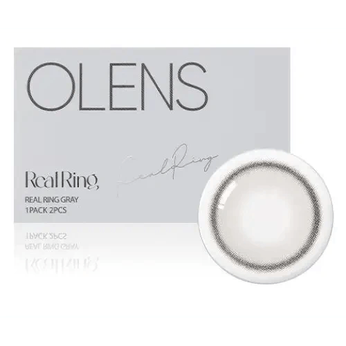 Olens Real Ring Gray — contact lens packaging