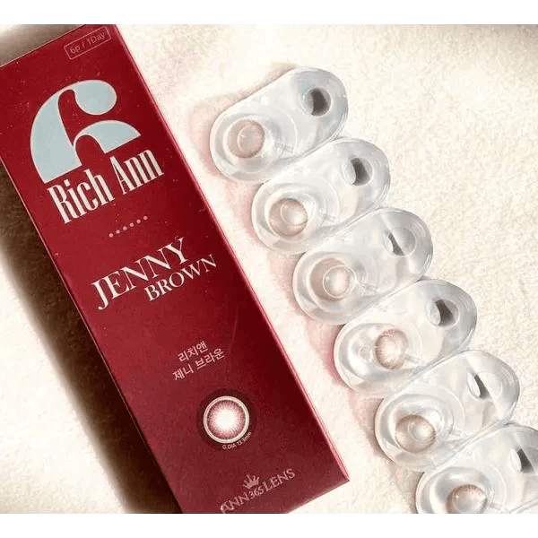 LensVery Rich Ann Jenny Brown (6p) — contact lens packaging