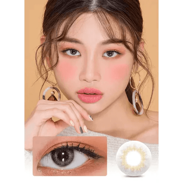 LensVery Rich Ann Natural Gray (6p) colored contact lens, 12.0mm graphic diameter, Daily wear