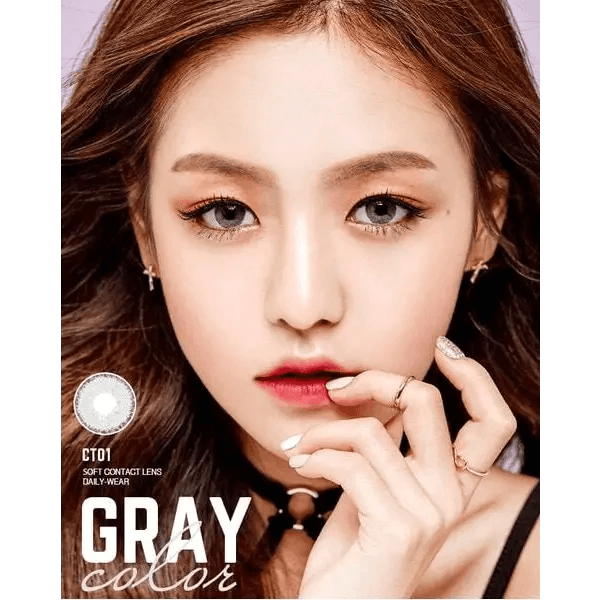 Olens Rich Gray — model portrait showing the contact lens look