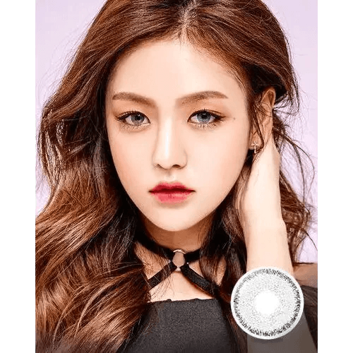 Olens Rich Gray colored contact lens, 13.0mm graphic diameter, Monthly wear