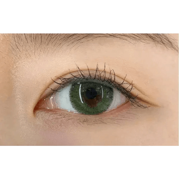 Olens Rich Green colored contact lens, 13.0mm graphic diameter, Monthly wear