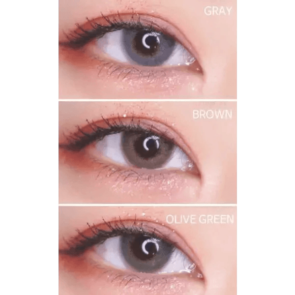 LensTown Romantea London Brown — contact lens product information graphic