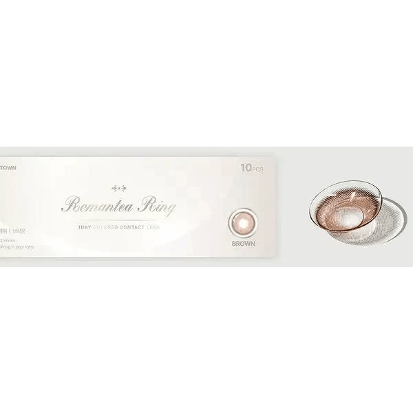 LensTown Romantea Ring 1Day Brown (10p) — contact lens packaging