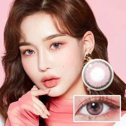 LensTown Romantea Rome Pink colored contact lens, 13.6mm graphic diameter, 3-6 Months wear