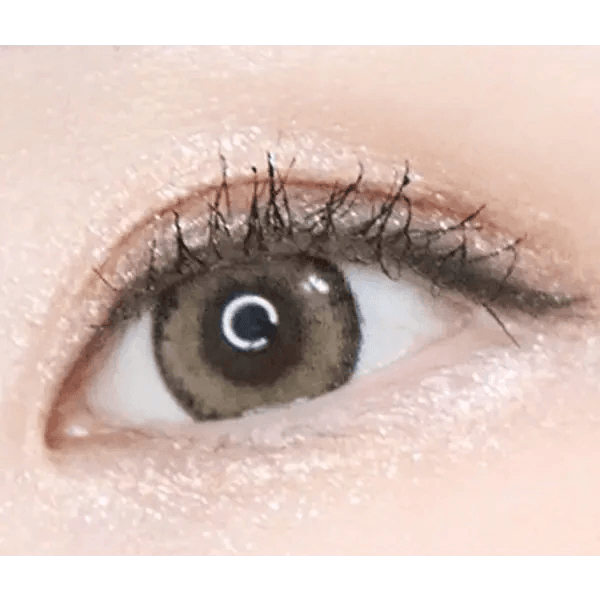 LensTown Romantea Tokyo Grande Khaki Brown colored contact lens, 13.5mm graphic diameter, Monthly wear