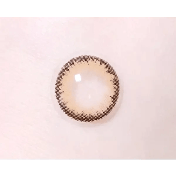 LensTown Romantea Tokyo Peach Brown — close-up of the contact lens design