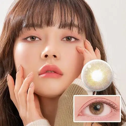 LensTown Romantea Venice Brown Toric colored contact lens, 13.3mm graphic diameter, 3-6 Months wear