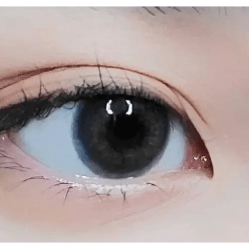 LensRang Romantic Gray colored contact lens, 13.8mm graphic diameter, Monthly wear
