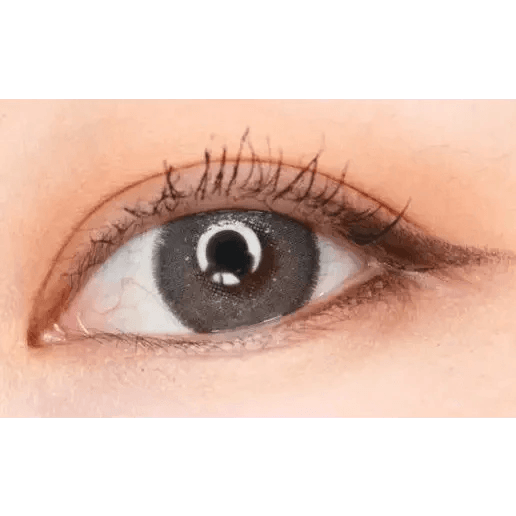 LensTown Rose Swan Gray Diamond — single-eye close-up showing the contact lens appearance