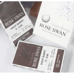 LensTown Rose Swan Violet Quartz colored contact lens, 13.2mm graphic diameter, 3-6 Months wear