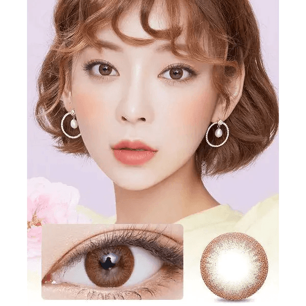 LensVery Rosee Classic Brown colored contact lens, 12.9mm graphic diameter, Monthly wear