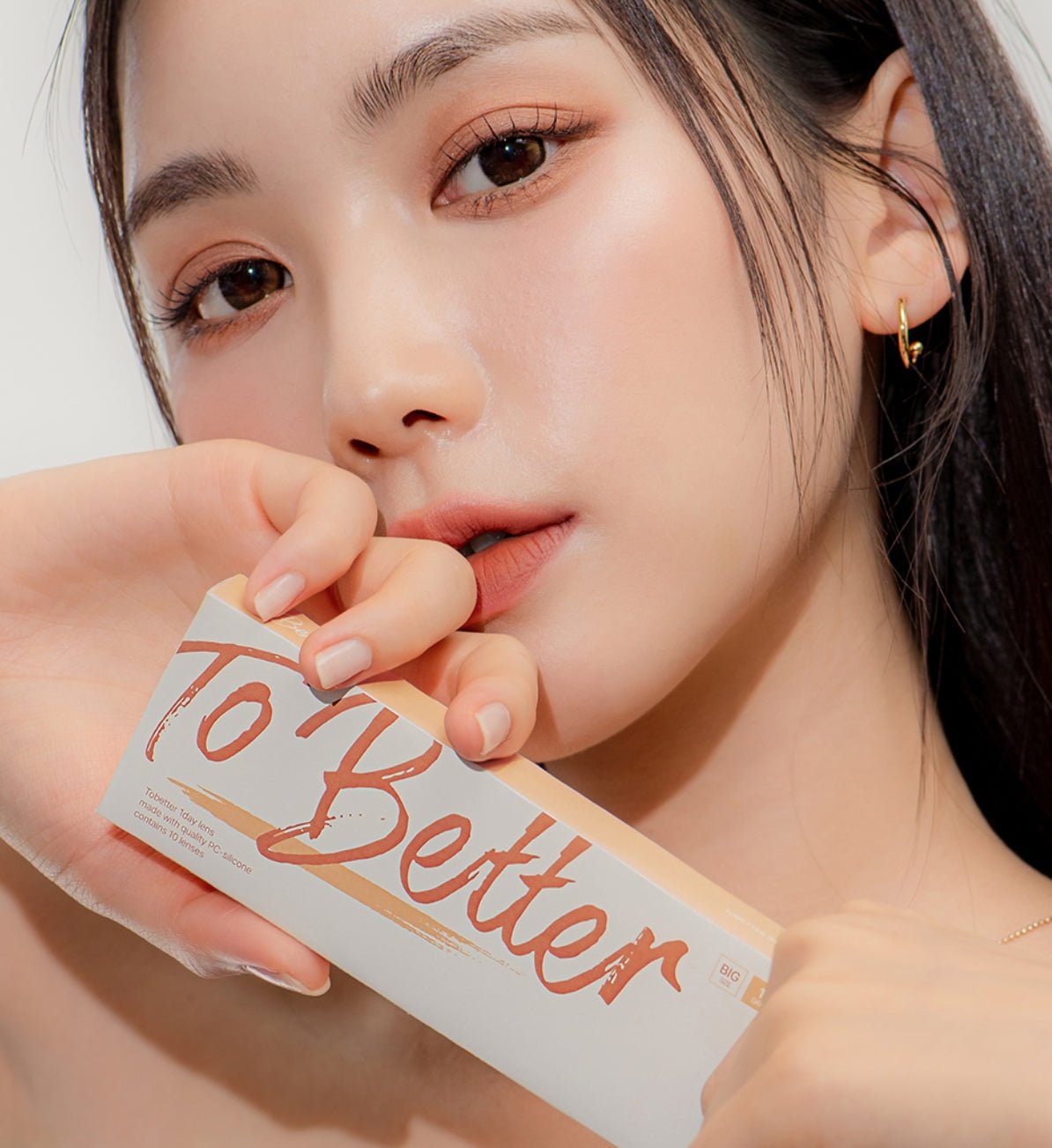 LensTown Tobetter Big 1Day Brown (10p) colored contact lens, 13.5mm graphic diameter, Daily wear