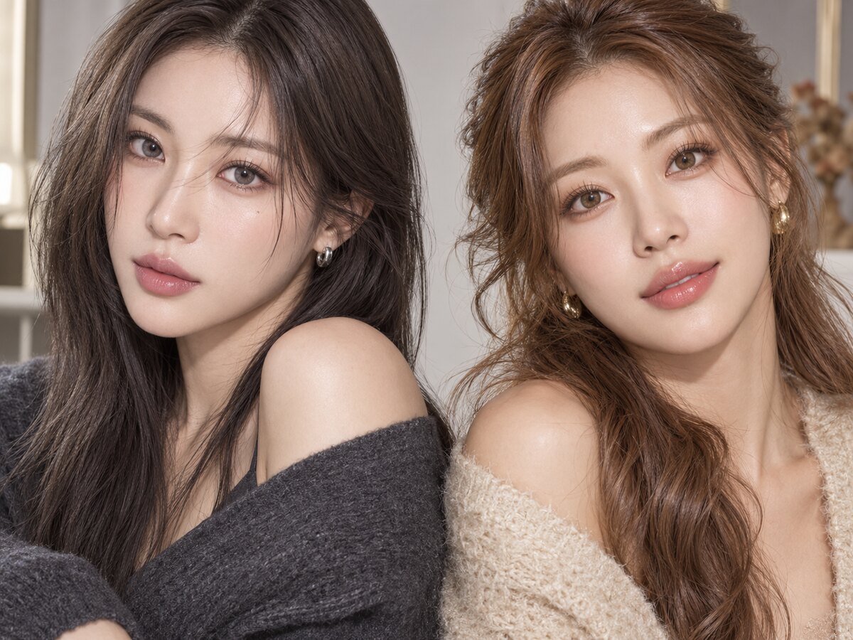 Ash Brown vs Hazel Colored Contacts - KPOP2