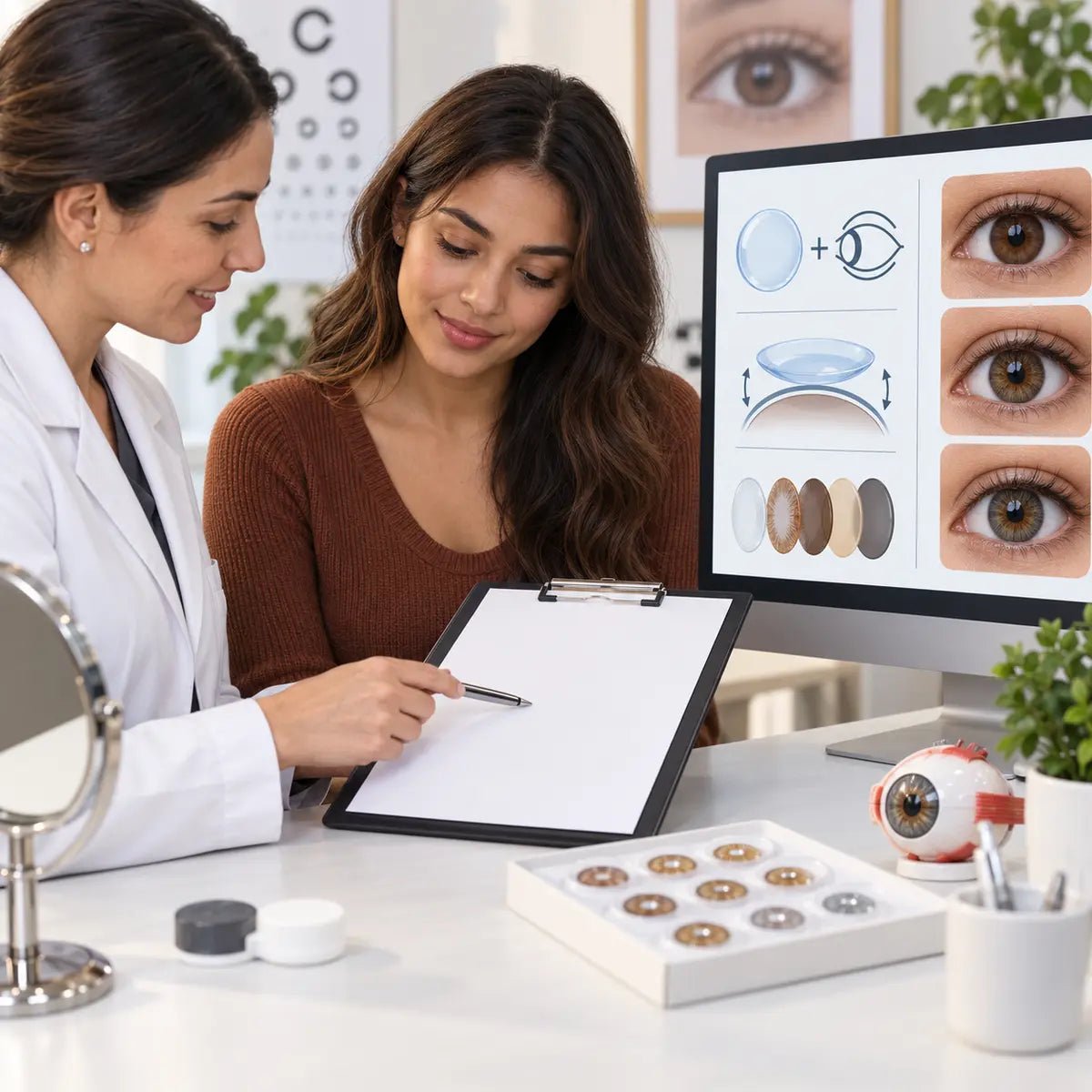 Colored Contacts for Brown Eyes Prescription: What the Prescription Does—and Does Not—Tell You - KPOP2