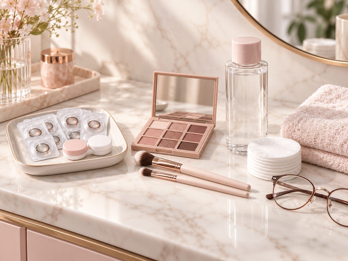 Colored Contacts, Makeup and Cleansing: Plan the Order - KPOP2