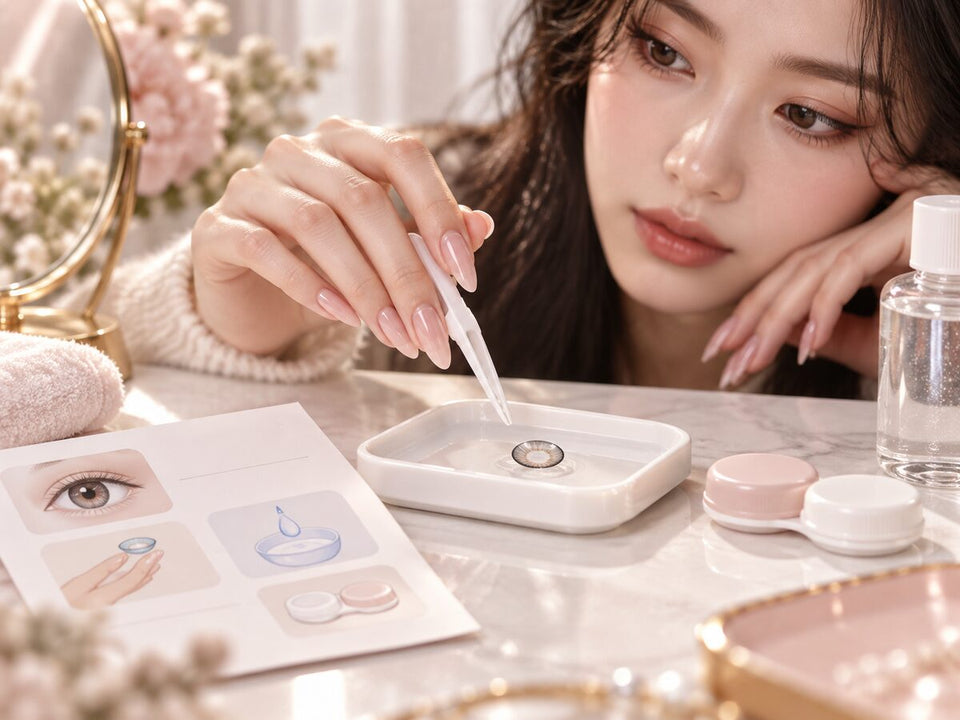 Colored Contacts with Long Nails: Handling Questions to Discuss - KPOP2