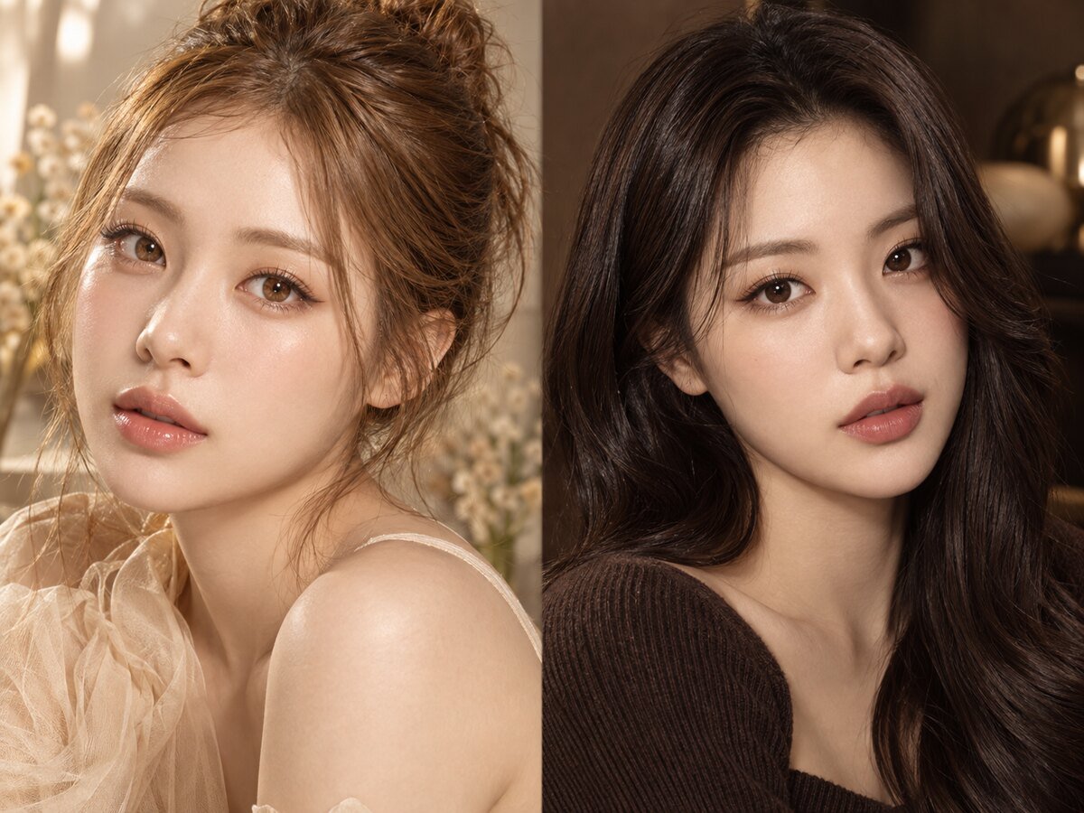Honey Brown vs Chocolate Brown Colored Contacts - KPOP2
