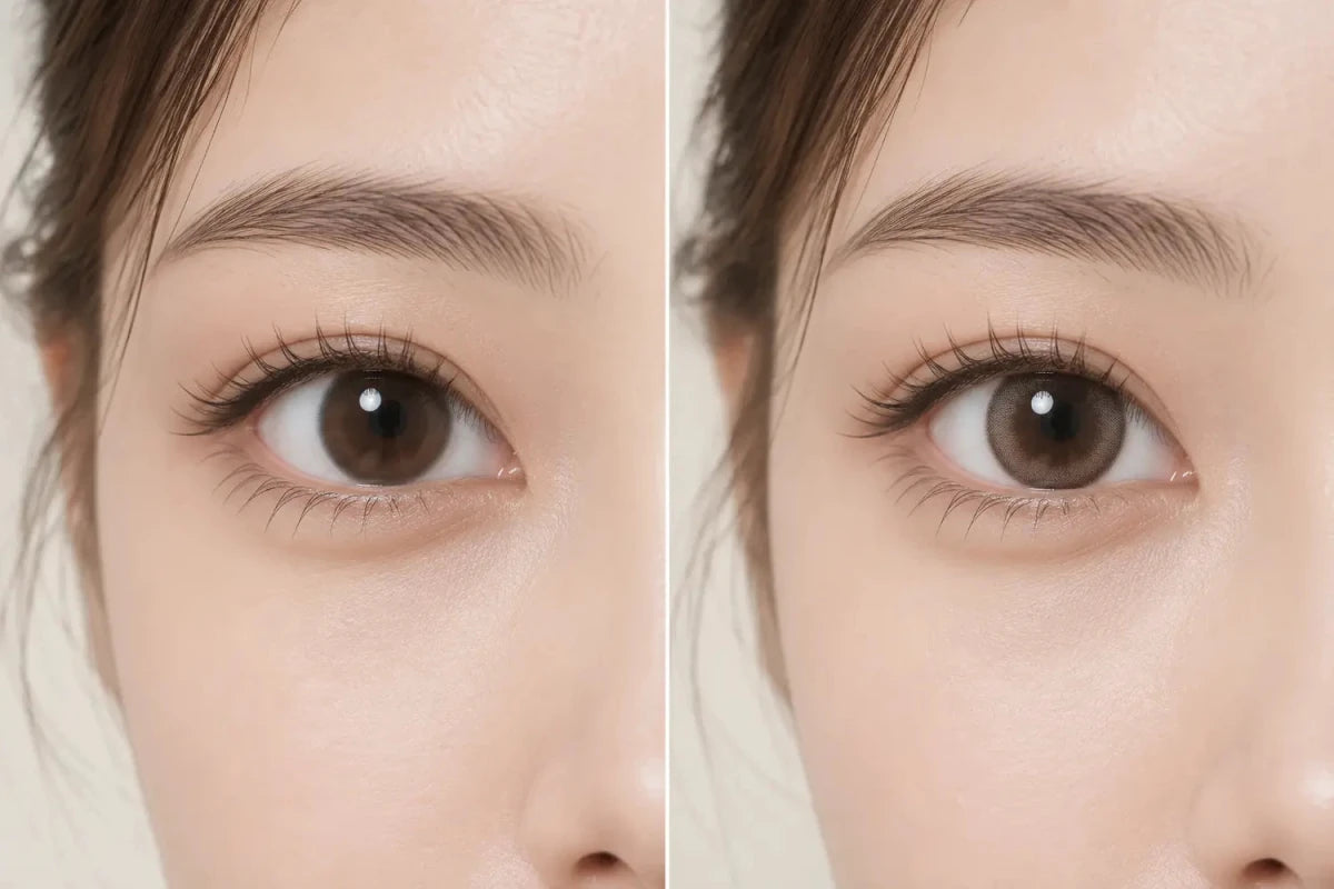 How a Transparent Outer Edge Changes Circle Lens Results - KPOP2