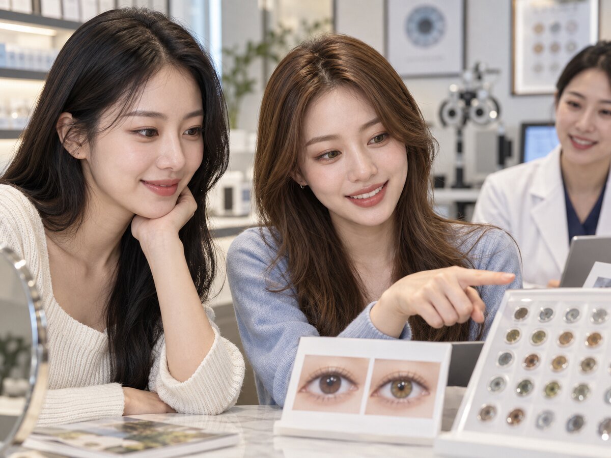 How to Switch From Clear Contacts to Colored Contacts - KPOP2
