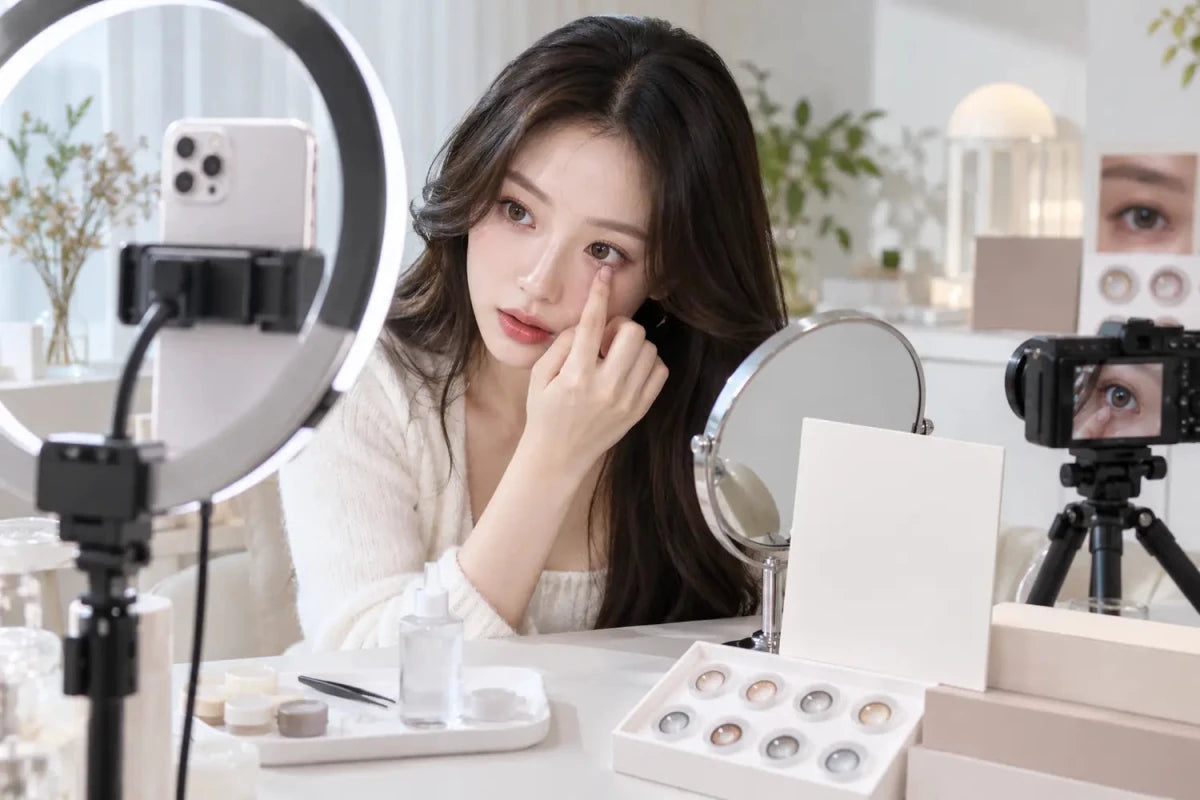 How to Tell Whether a Colored Contact Try-On Video Is Sponsored - KPOP2