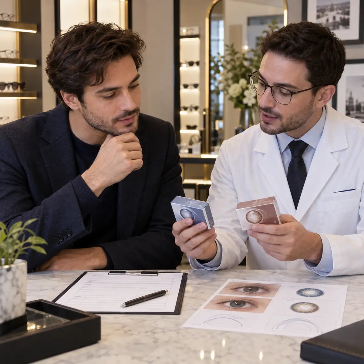Non-Prescription Colored Contacts for Men: Prescription Rules and Safety Checks - KPOP2
