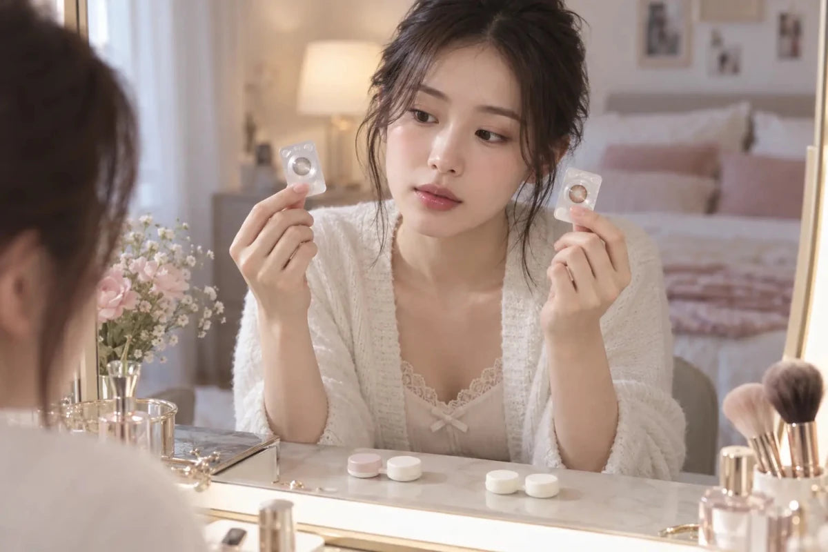 Toric and Spherical Colored Contacts for Different Eyes - KPOP2