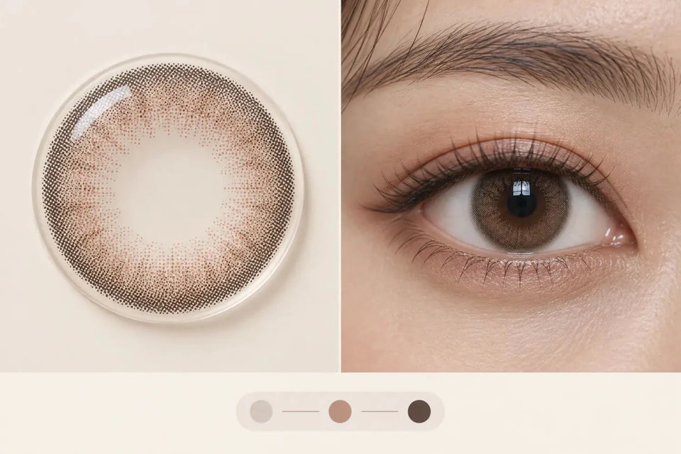 Which Image Should Show a Colored Contact Lens Pattern? - KPOP2