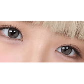 i-DOL Canna Roze Nude Brown 1Day (10p) — both eyes wearing the contact lenses