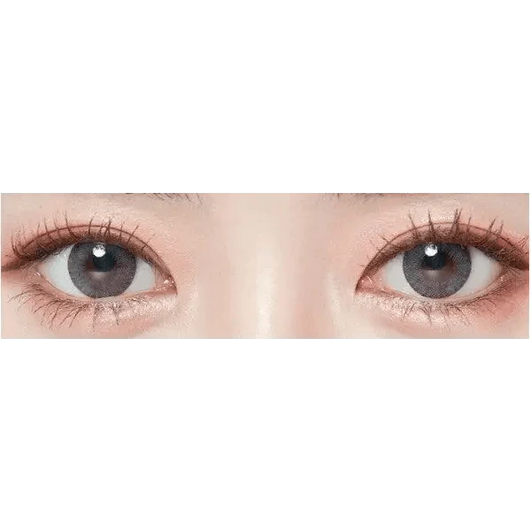 LensTown Comfit Gray — both eyes wearing the contact lenses