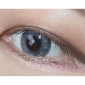 LensTown It's Water Gray (10p) — single-eye close-up showing the contact lens appearance