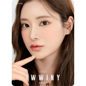 LensRang Iwwiny Choco — model portrait showing the contact lens look