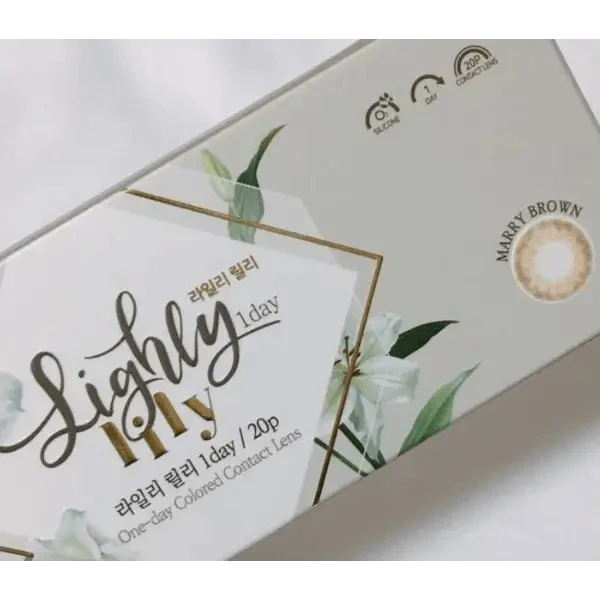 LensTown Lighly Lily Brown (20p) — contact lens packaging