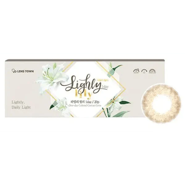 LensTown Lighly Lily Brown (20p) — contact lens packaging