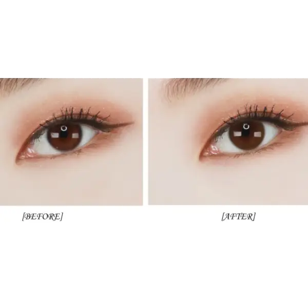 Olens Natural Day Brown (20p) — contact lens appearance comparison