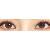 LensTown New Vanilla Candy Pink — both eyes wearing the contact lenses